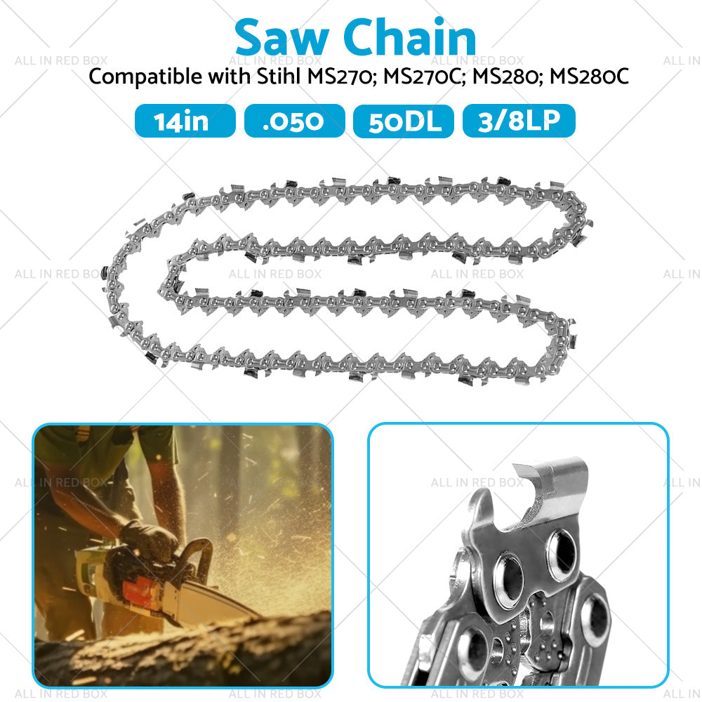 14inch 50DL 3 8 LP. 050 Carbide Chainsaw Chain Suitable for Stihl MS270 MS280 MS290