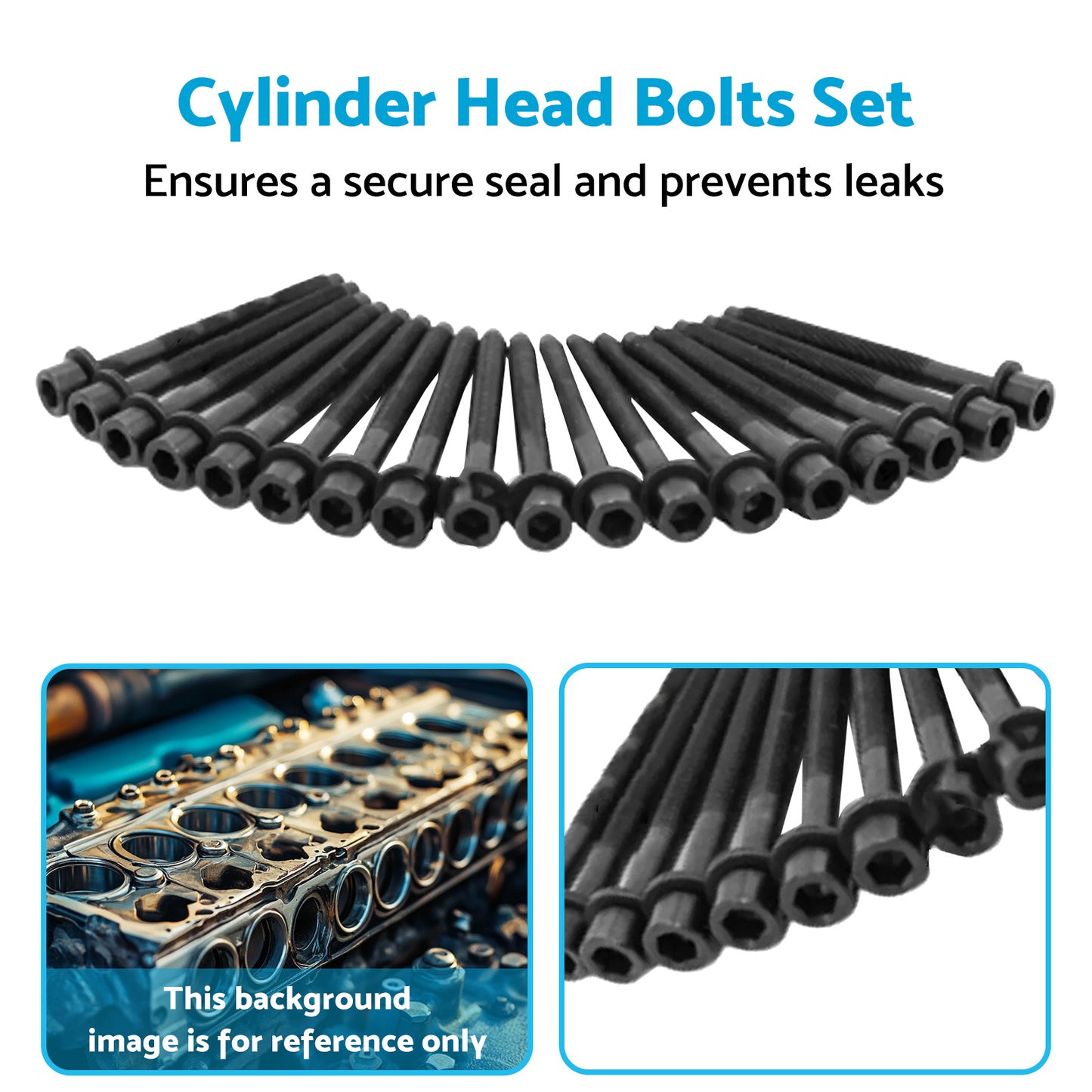 Cylinder Head Bolts Set Suitable For Mitsubishi QE Triton MQ MR 2015-on 4N15