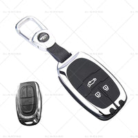 Zinc Alloy Remote Key Fob Case Cover Shell Suitable For LDV D90 3buttons Silver