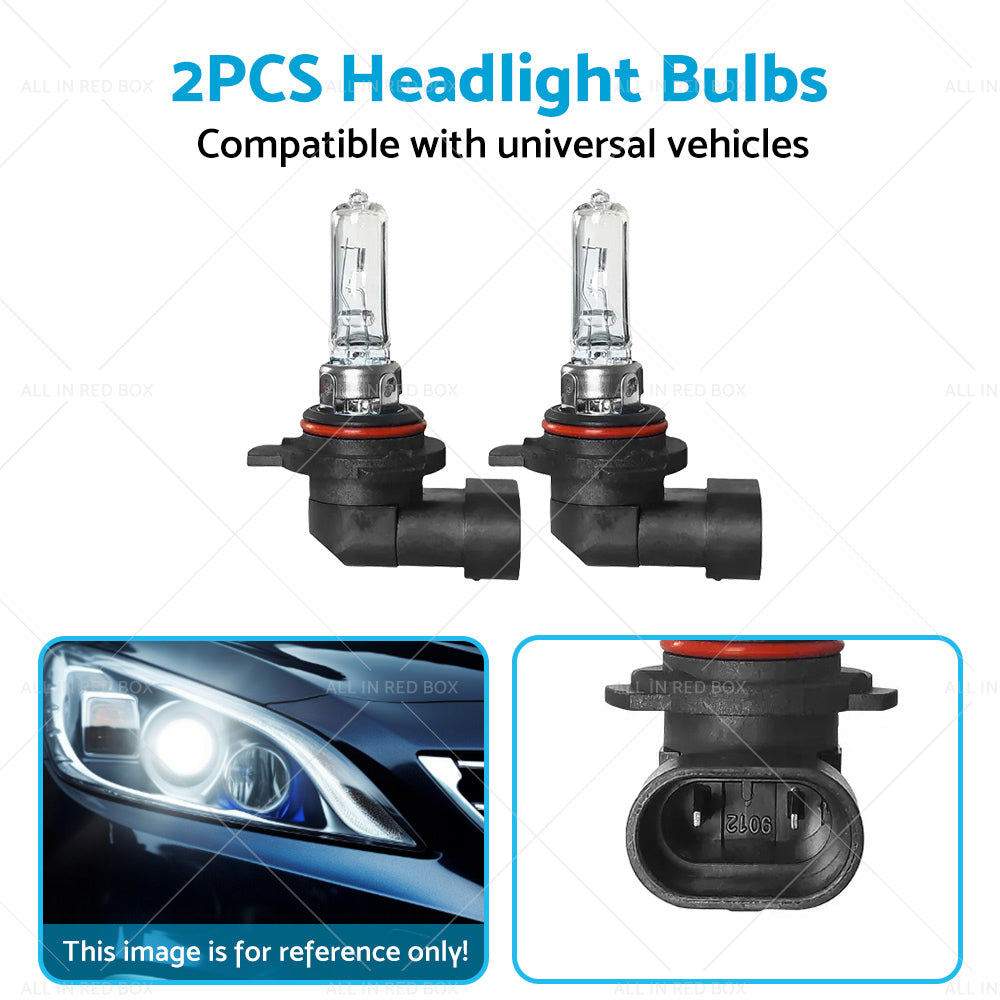 2PCS 9012 HIR2 PX22D Standard Headlight Bulb High Beam Kit Globes Headlamp