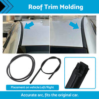 2x Roof Drip Moulding Left  and  Right Side Suitable For Toyota 07-11 Yaris Sedan