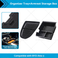 {{ Armrest Storage Box?  Organizer Tray Suitable For BYD Atto 3 22-23 }} - Buy Car Parts Online at {{ Kaka Auto Parts }}.