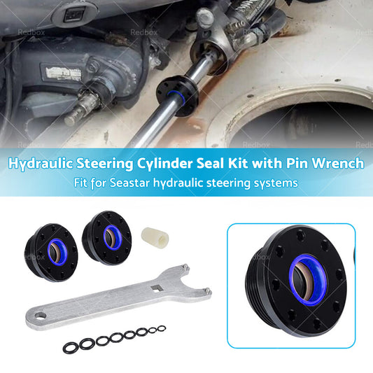 Fit for Seastar Front Mount Hydraulic Steering Cylinder Seal Kit with Pin Wrench