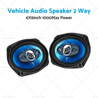 12V 6x9'' Car Door Coaxial Vehicle HiFi Audio 2 Way Stereo Speaker 1000W