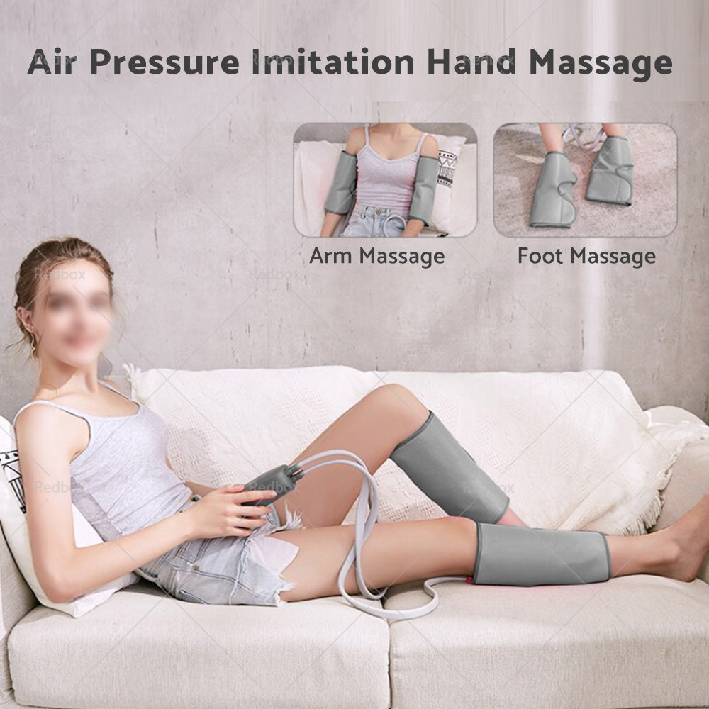 Leg  and  Foot Massager With Heat Compression Calf Thigh Massage Muscles Relax Wraps