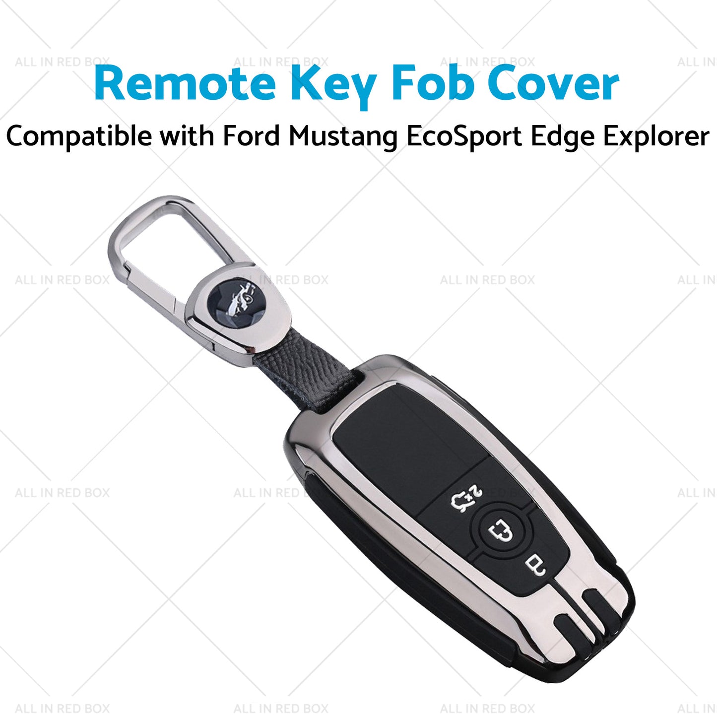 Zinc Alloy Remote Key Fob Cover Suitable For Ford Mustang EcoSport Edge Explorer