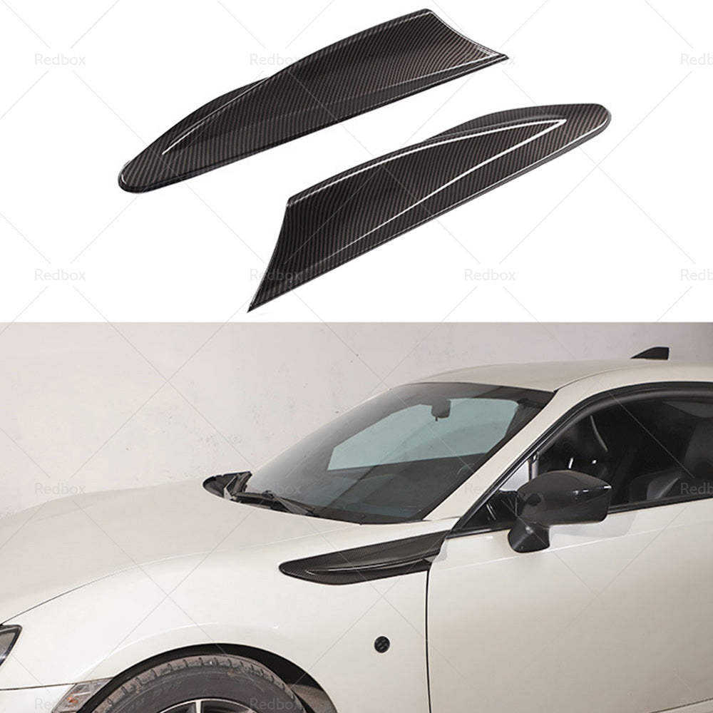 Carbon Fiber Car Side Fender Fin Vent Trim Suitable For Subaru BRZ Toyota 86