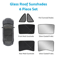 Front Rear Port Sunroof Sun Shades Roof Film Protection for Tesla Model 3 17-21