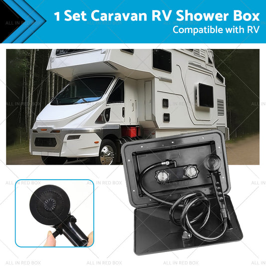 1 Set External Caravan RV Shower Box Kit Exterior Faucet for Camper Trailer Boat