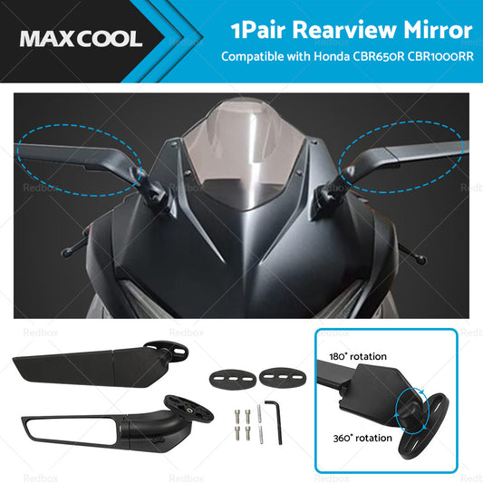 Pair Rearview Mirror Suitable for Honda CBR650R CBR1000RR CBR600RR CBR250R 300R