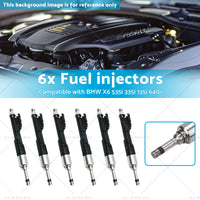 13647597870 0261500109 6x Fuel injectors Suitable for BMW X6 535i 335i 135i 3.0L