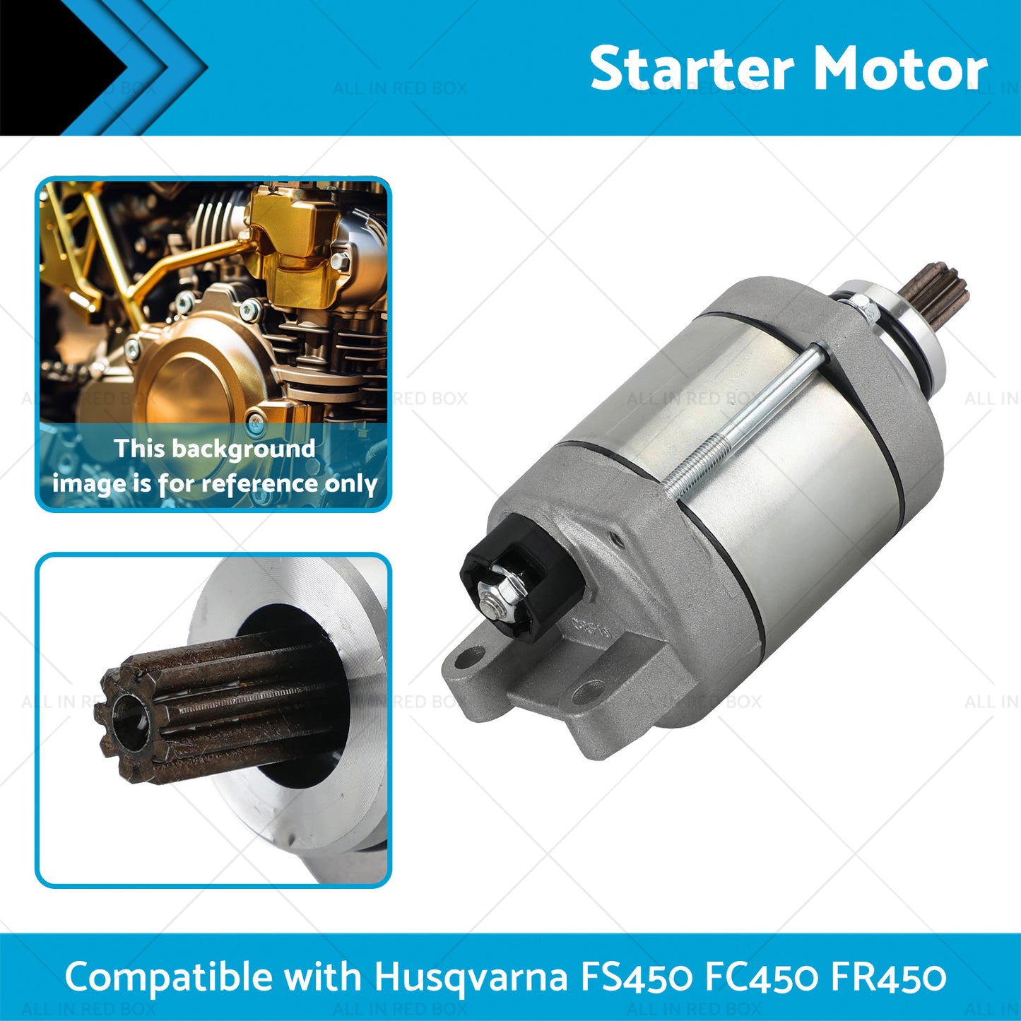 Starter Motor Suitable for Husqvarna FE501 17-21 FS450 16-20 FC450 FR450 FE501S