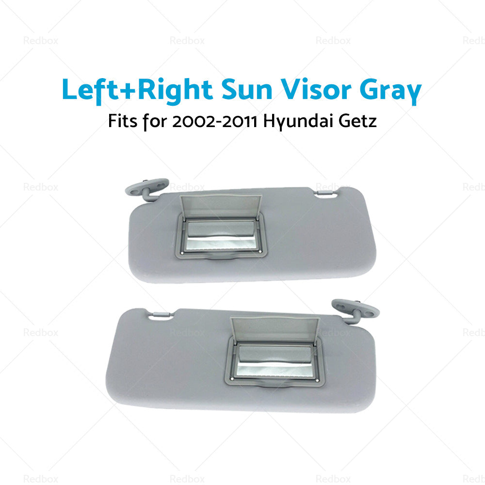 Left Right Side Car Sun Visor Shade Suitable For Hyundai Getz 2002-2012 Grey