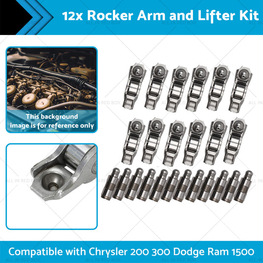 12x Rocker Arm and Lifter Kit Suitable for Dodge Ram 1500 Chrysler 200 300 11-20