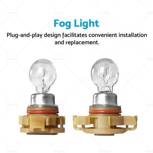 2 x PSX24W 12V 24W PG20 7 Fog Light Standard Clear Globes Lamps Bulbs