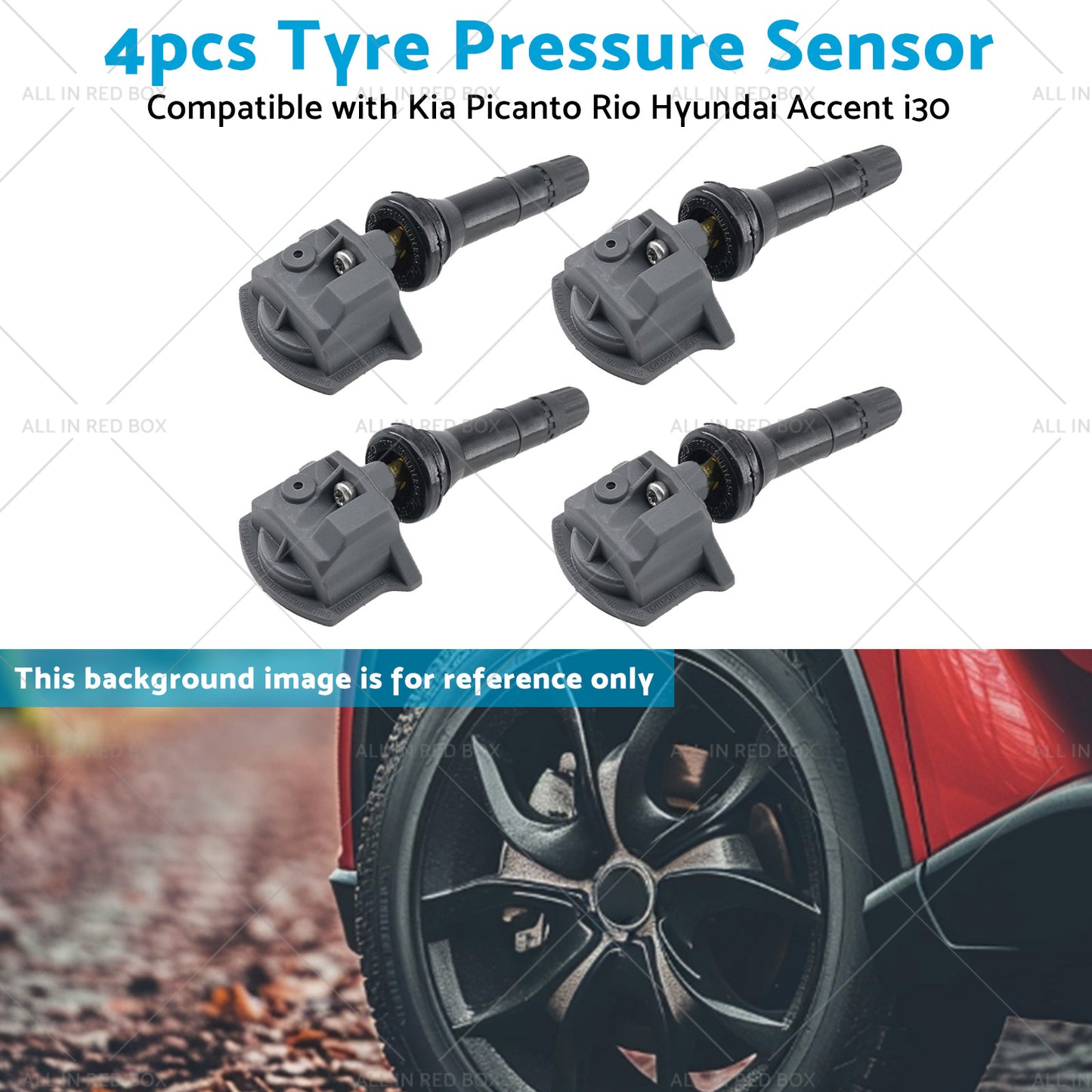 4X Suitable for Kia Sorento Hyundai i30 TPMS Tyre Pressure Sensors 52940-L1100