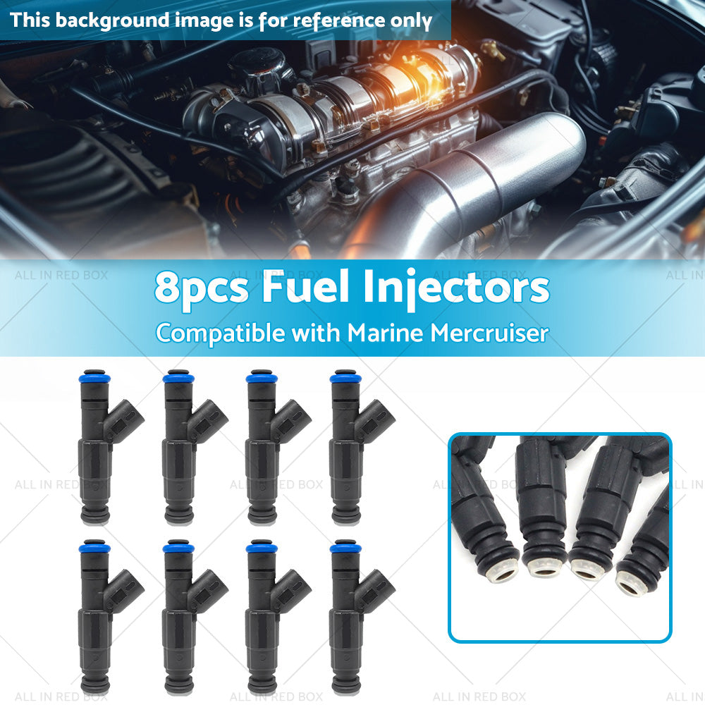 8X Fuel Injectors Suitable for Marine Mercruiser V8 MPI 5. 7 4. 3 5. 0 350 Mag