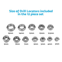 Drill Stop Collar Set 3mm-16mm Drilling Bit Depth Stopper Ring Suitable For Woodworking