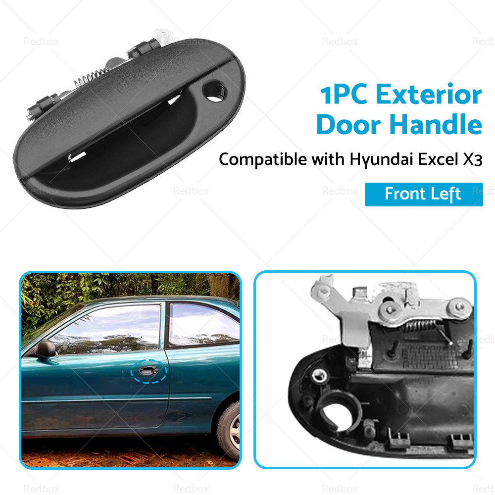 FRONT LH Left OUTER Door Handle  Bolt Type  Suitable for Hyundai Excel X3 97-00