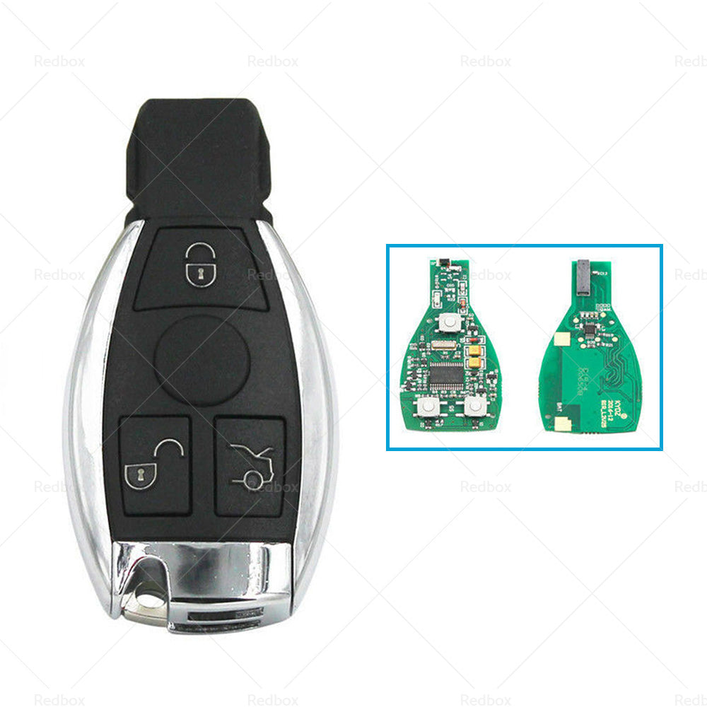 1Pc 3 Buttons Remote Key Fob 433MHz BGA With Chip For Mercedes Benz 2000