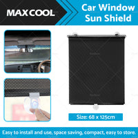 Retractable Car Front Rear Windshield Sun Shade Window Visor Folding UV Block