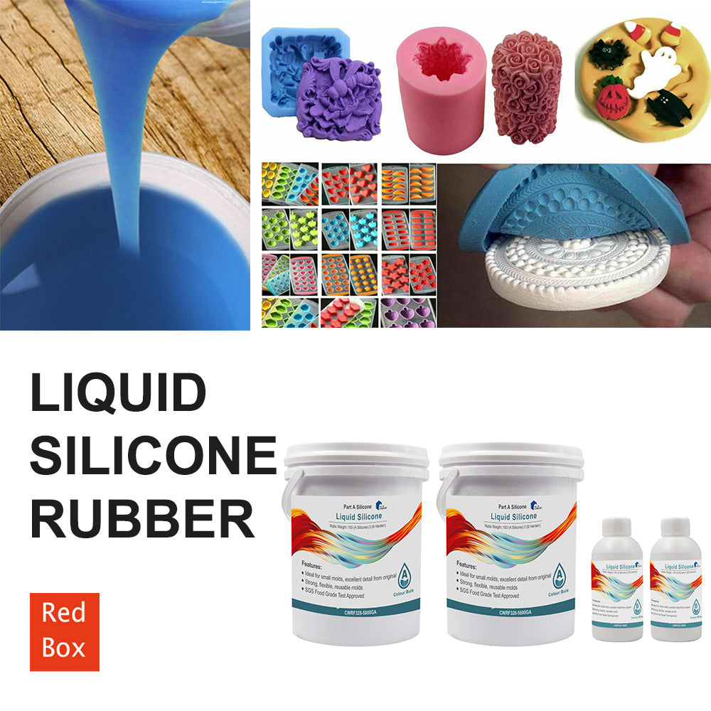 SH25 Liquid Silicone Rubber Mould Making Kit 100:3 Mix - 1Kg 5Kg 10Kg Blue