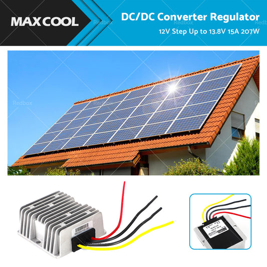 Waterproof DC or DC Converter Regulator 12V Step Up to 13.8V 15A 207W