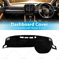 Black Non-Slip Dash Mat Suitable For Nissan X-Trail T33 Qashqai Dashboard Cover