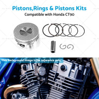 Suitable for Honda CT90 66-79 STD Piston Kit 47mm Rings Pin Clips