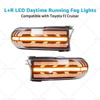 LED Fog Lights Daytime Running Light Suitable for DRL Toyota FJ Cruiser 07-21