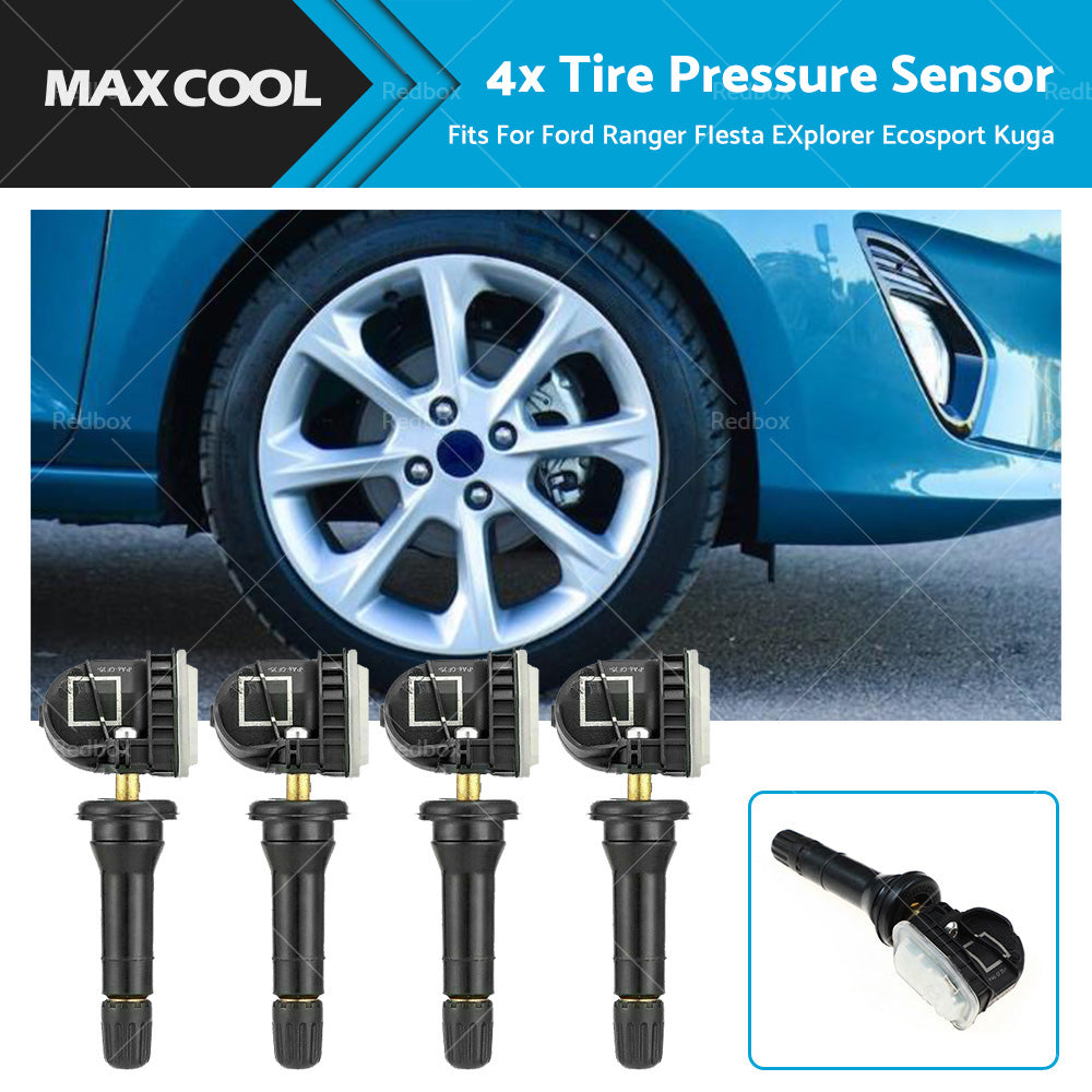 4x Tire Pressure Sensor Fits For Ford Ranger Fiesta Ecosport EV6T-1A180-DC