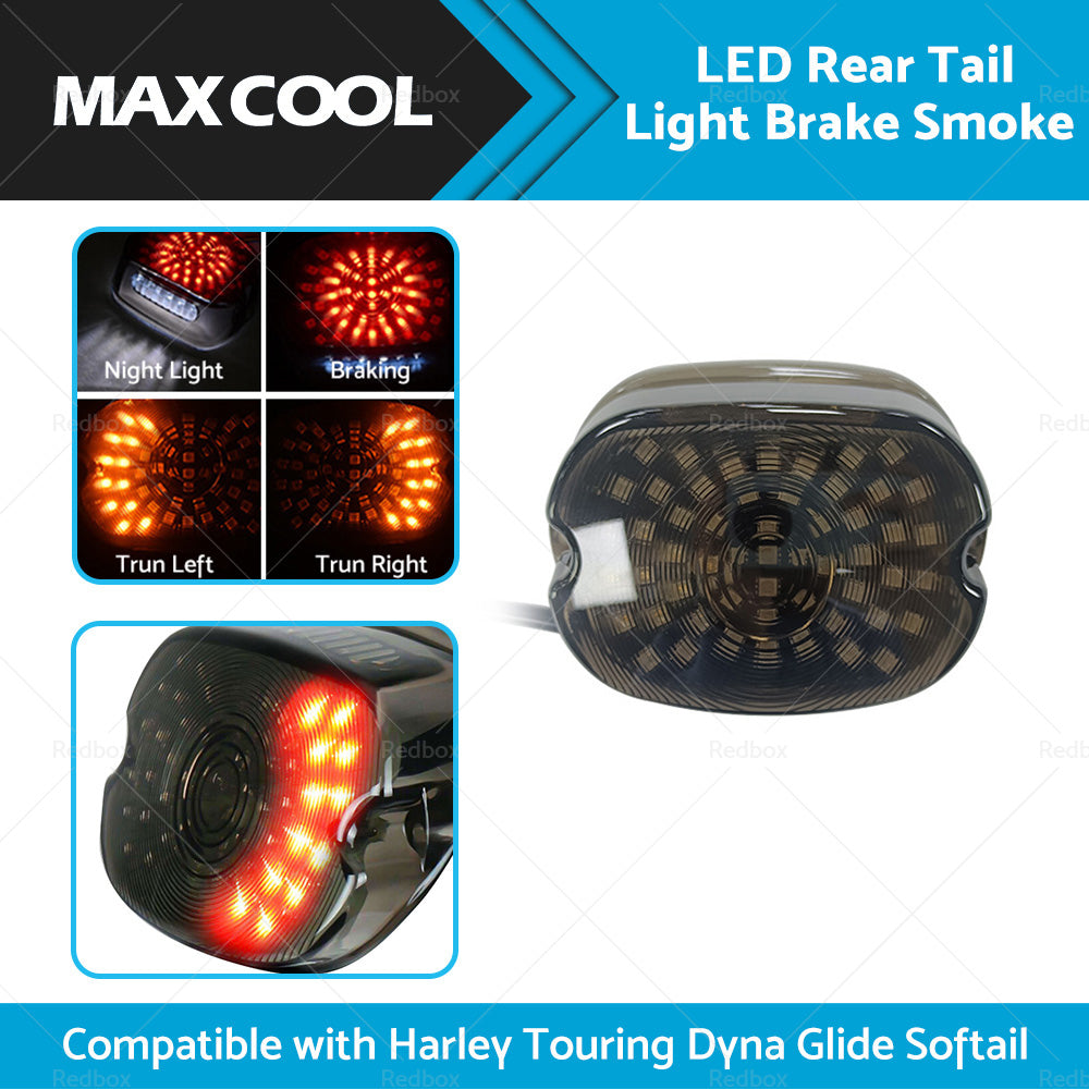 LED Rear Tail Light Brake Smoke Suitable For Harley Touring Dyna Glide Softail