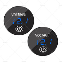 Car Panel Voltmeter 2PCS Volt Gauge Voltage Meter 12V-24V LED Digital Display DC