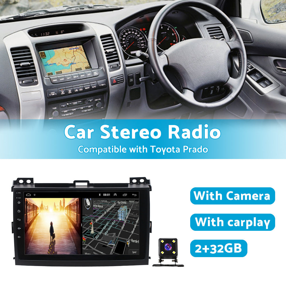 32GB Android 11 Carplay Radio Stereo GPS Navi DSP Suitable For Toyota Prado 120