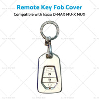 TPU Car Remote Key Fob Cover Suitable for Isuzu D-MAX MU-X MUX 4 Button White