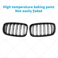 2pc Front Grill Grille Gloss Black Suitable for BMW E70 X5 E71 X6 2007-2013