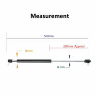 Gas Strut 500mm-350N x2  8mm Shaft  Caravans, Trailers, Canopy, Toolboxes struts