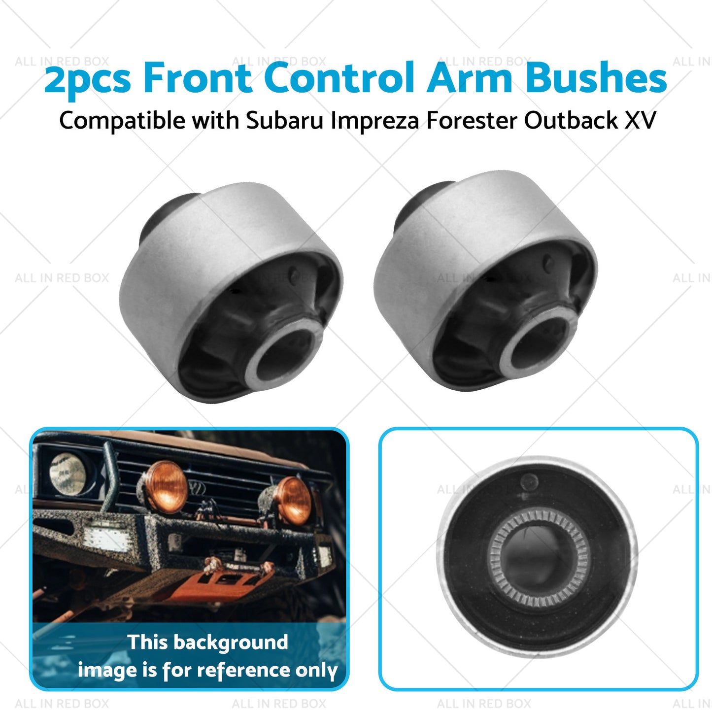 2x Front Lower Control Arm Bush Suitable For Subaru Impreza Forester Outback XV