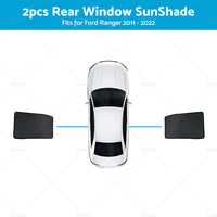 2PCS Rear Window Sun Shade Suitable for Ford Ranger 11-22 Car Sun Blind Mesh