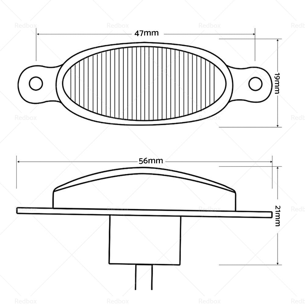 4x Front Grille Smoked Lens White LED Lamp Running Light Raptor Style Grill Trim