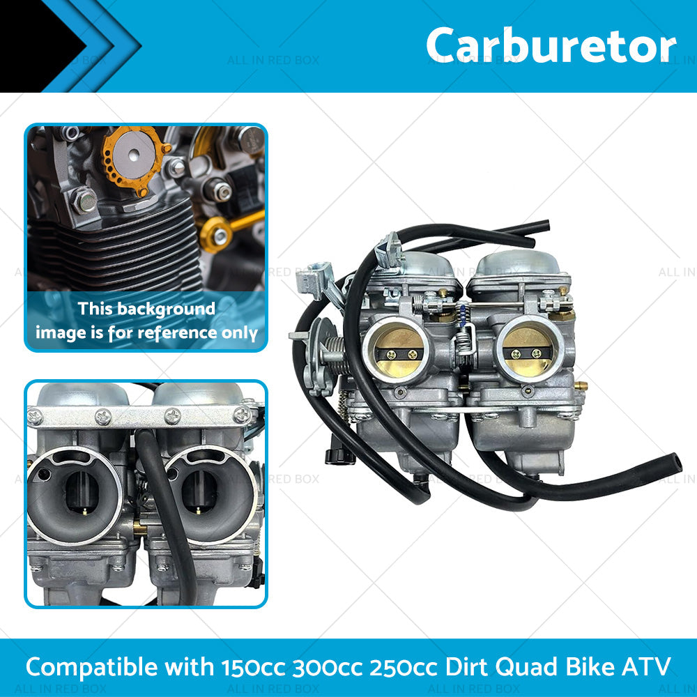 Carby Carburetor Double Twin 150cc 300cc 250cc Dirt Quad Bike ATV Thumpstar PRO