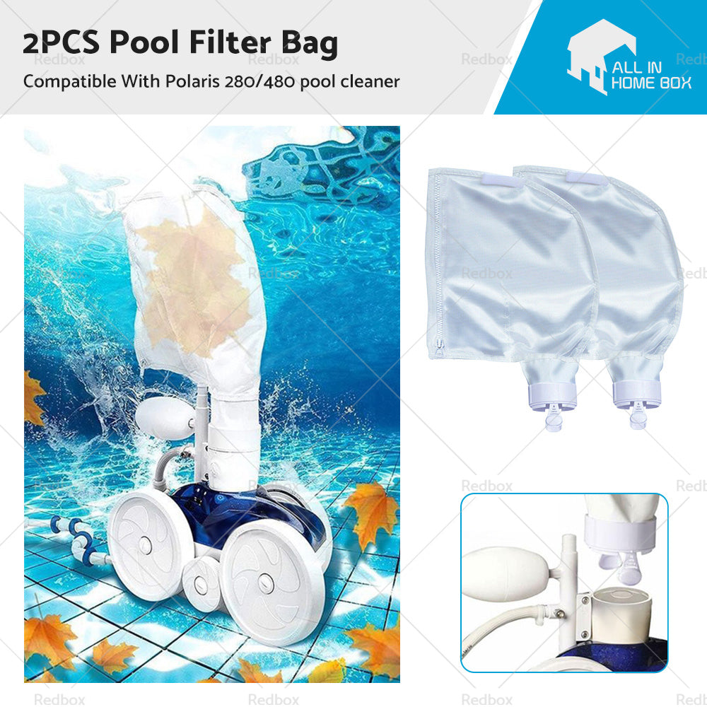 Suitable for Polaris 280 480 Pool Cleaner Suction Machine Kit 2PCS Zipper Bag