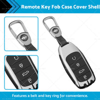 Zinc Alloy Remote Key Fob Case Cover Shell Suitable For Chery Omoda 5 Black