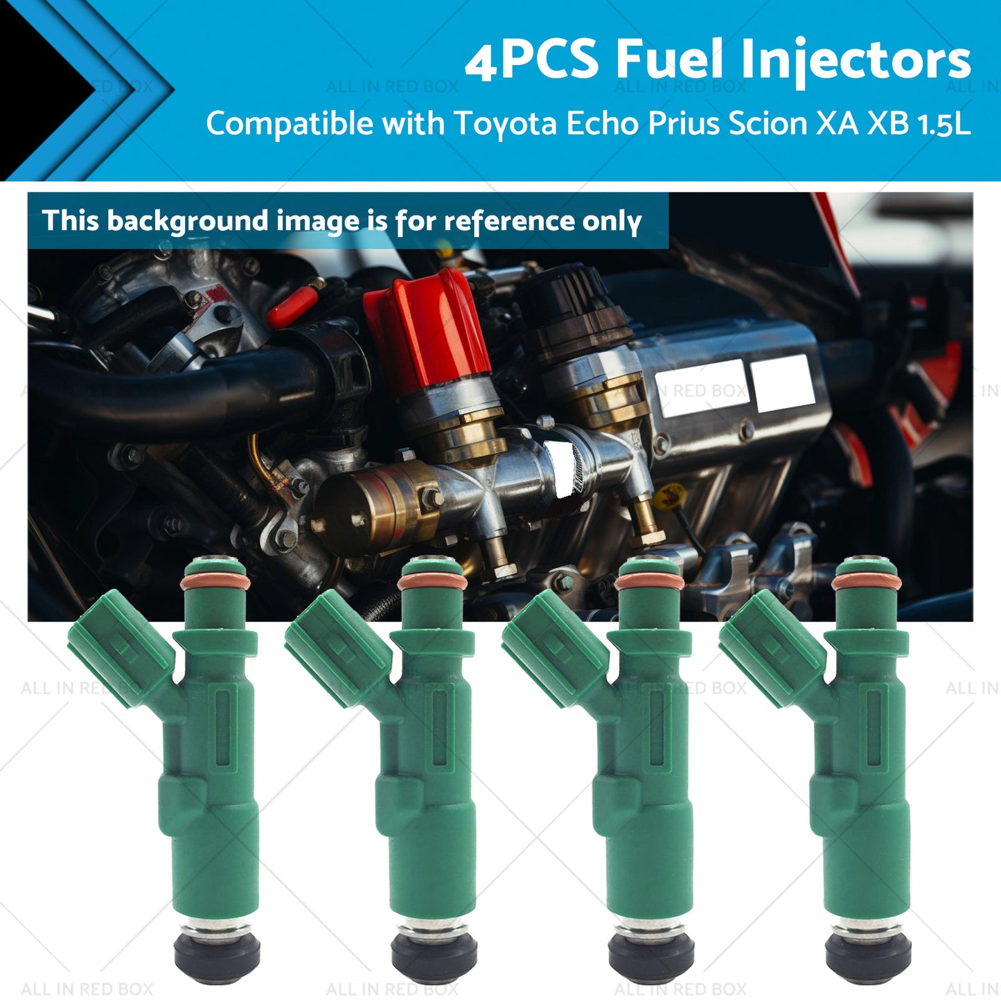 4PCS Fuel Injectors Suitable for Scion XA XB 1. 5L Toyota Echo Prius 1. 5L 00-09