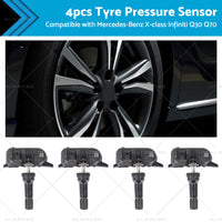 4PCS Tyre Pressure Sensor 40700-5ZH0A Suitable for Mercedes X Class 2017-2020