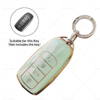 TPU Car Remote Key Fob Case Cover Suitable For Chery Omoda 5 Green