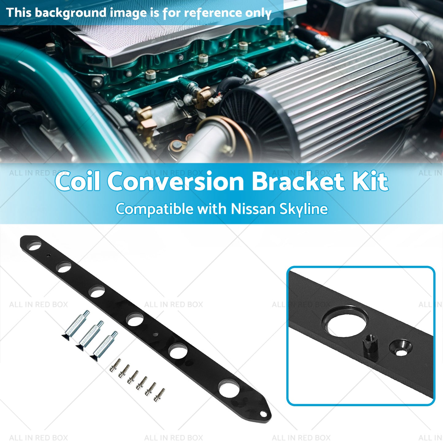 {{ Coil Conversion Bracket Kit Suitable for Nissan Skyline RB26 RB20 RB25 }} - Buy Car Parts Online at {{ Kaka Auto Parts }}.