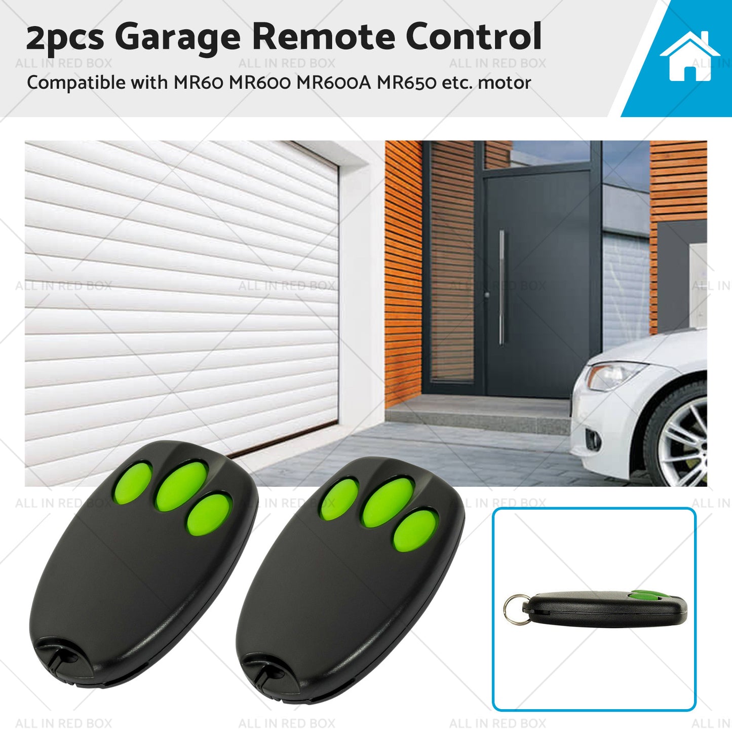 2x Garage Gate Door Remote Control Fit For Chamberlain Merlin C945 MerlinC945