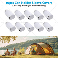 10PCS Foldable Insulated Beer Can-Cooler Sleeve Covers Reusable Drink Covers