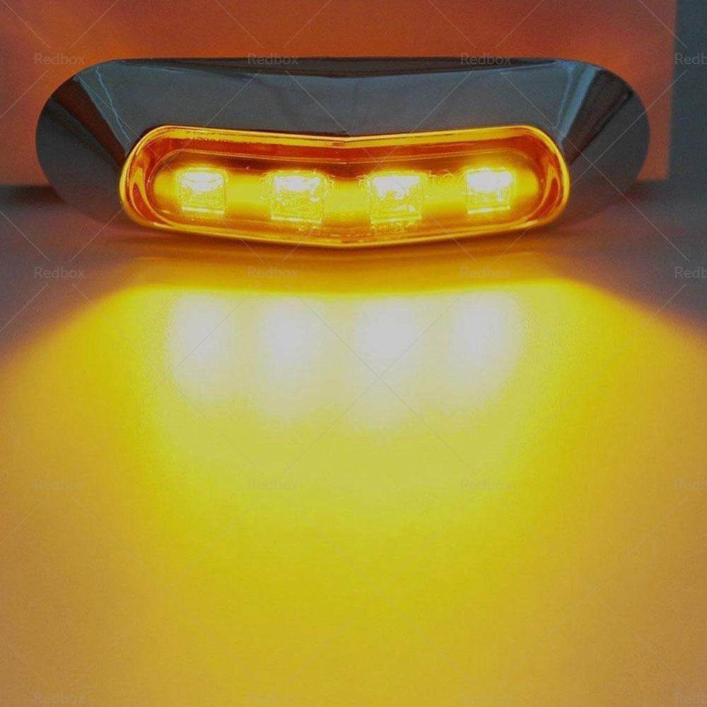 10x Clearance Light LED Side Marker Suitable For Truck Trailer Lorry Lamp Amber